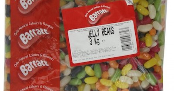 Barratt Jelly Bean Lovehearts Pink And White, 3 Kg